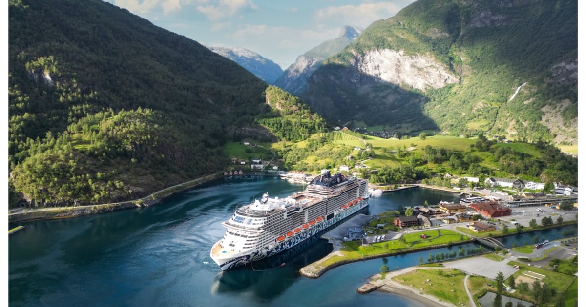 MV Nordic Sounding sailing through Norwegian Fjords